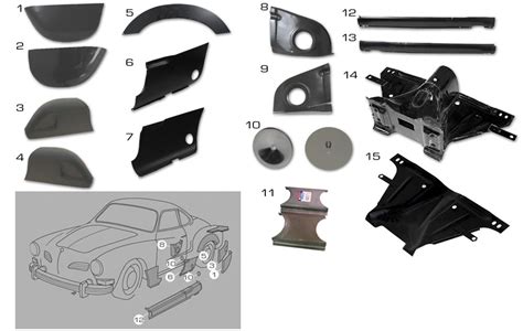 vw sheet metal parts|karmann ghia sheet metal panels.